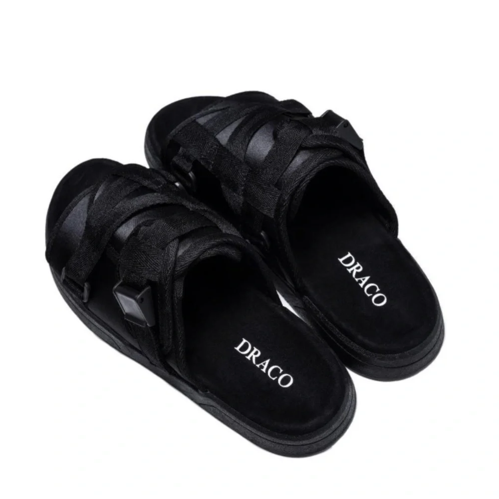 Men's Black Sandals - Picture 2 of 3